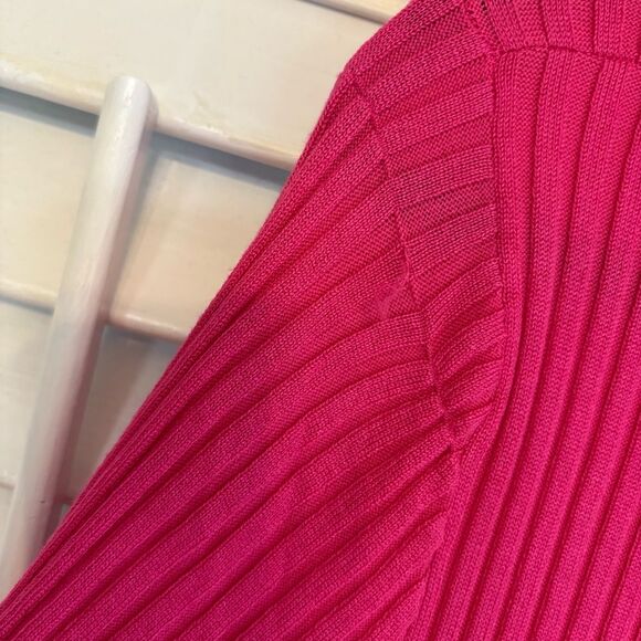 Cato Pink Ribbed Sweater Dress Size Medium - Picture 7 of 10